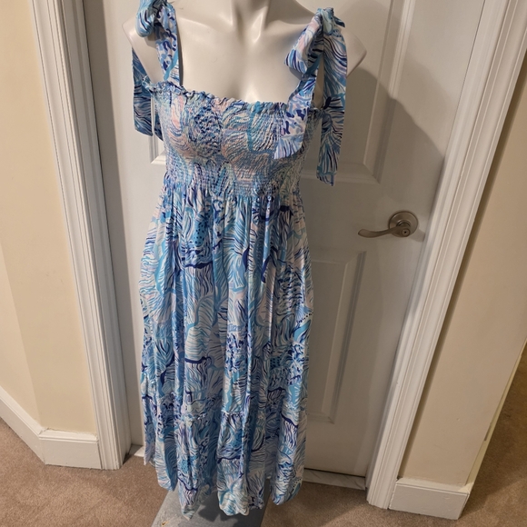 Lilly Pulitzer Dresses & Skirts - Lilly Pulitzer Smock Maxi Dress Size Medium